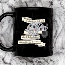 the last unicorn skull riddle coffee mug, 11 oz ceramic mug
