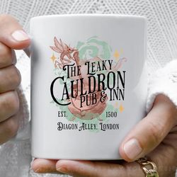 the leaky cauldron pub and inn magical drinks design coffee mug, 11 oz ceramic mug_1
