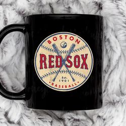 throwback boston red sox by buck tee coffee mug, 11 oz ceramic mug