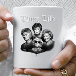 thug life golden 2 coffee mug, 11 oz ceramic mug_1