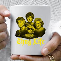 thug life golden coffee mug, 11 oz ceramic mug_1