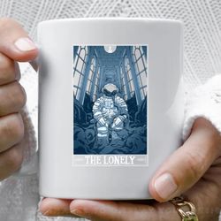 the lonely tarotesque dark coffee mug, 11 oz ceramic mug_1