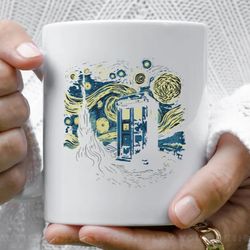 the starry tardis coffee mug, 11 oz ceramic mug_1