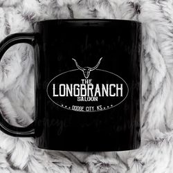 the longbranch saloon coffee mug, 11 oz ceramic mug