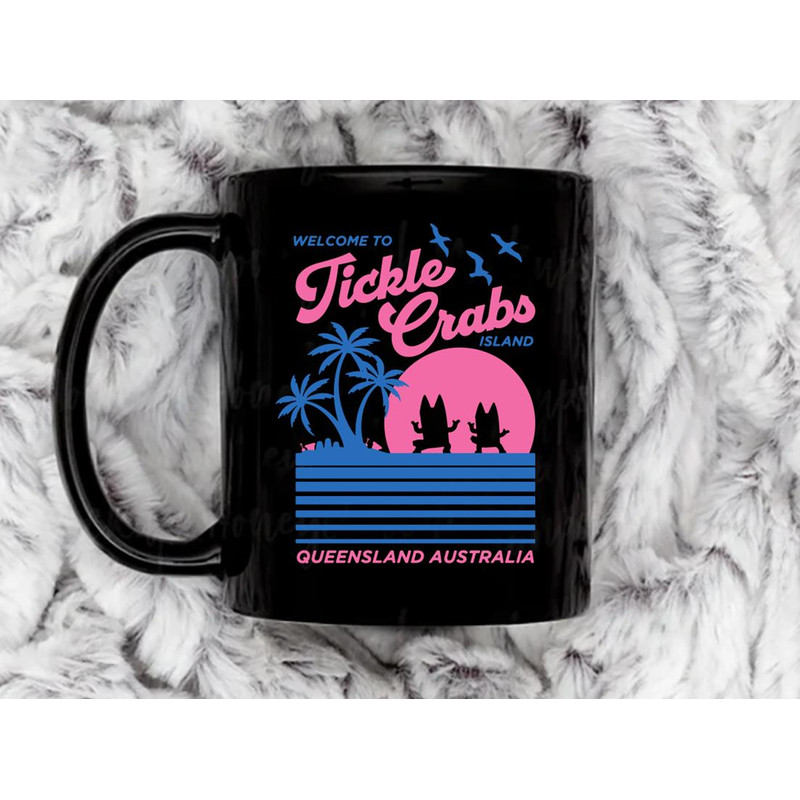 Tickle Crabs Island Coffee Mug, 11 oz Ceramic Mug