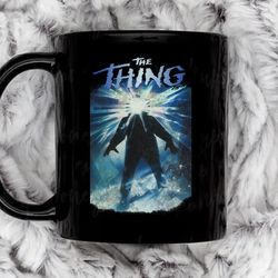 the thing 1982 retro style coffee mug, 11 oz ceramic mug
