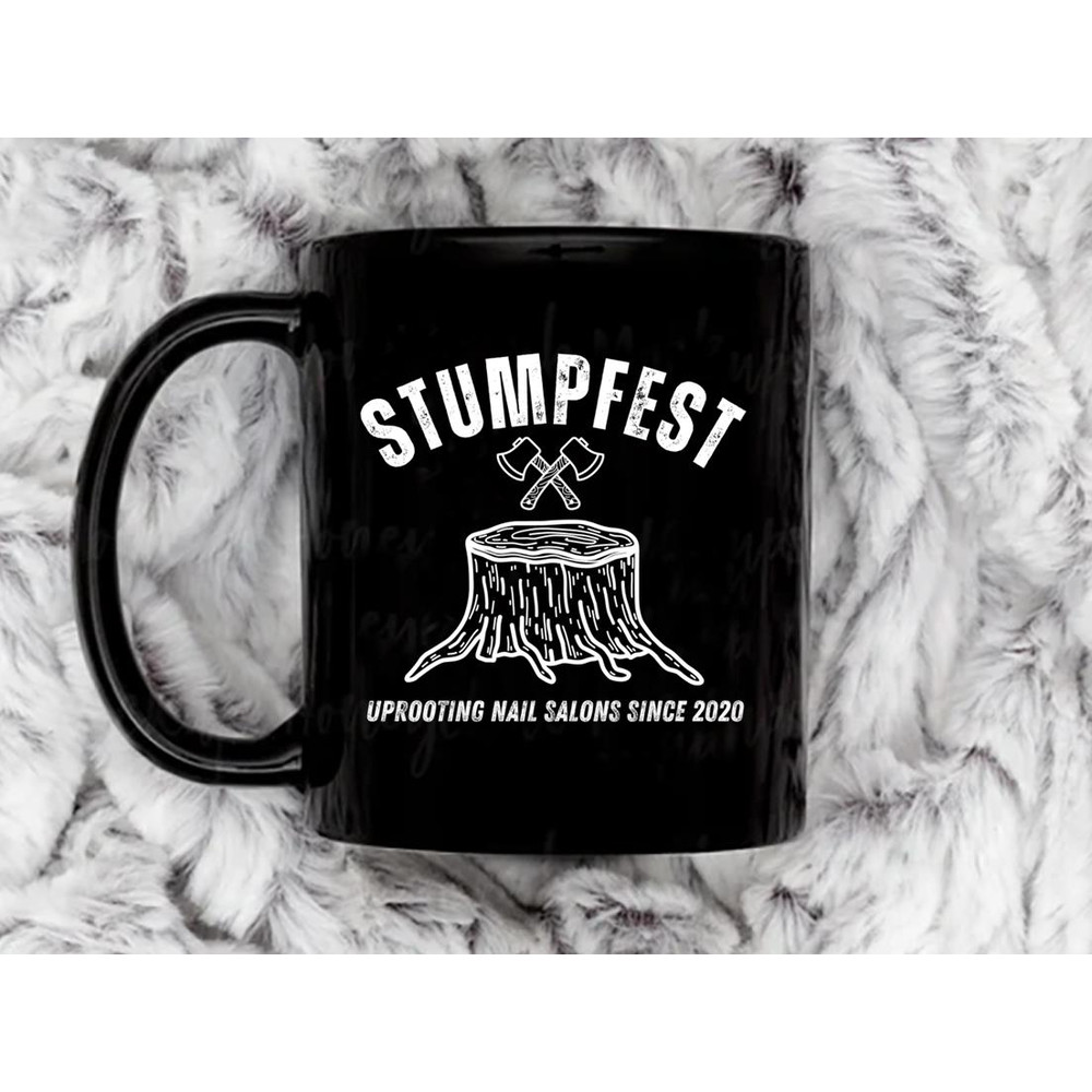 Stumpfest Funny Bluey Uprooting Nail Salons Coffee Mug, 11 oz Ceramic Mug