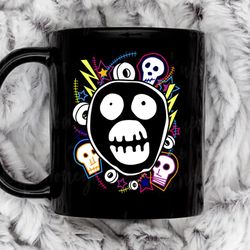 the mighty boosh logo coffee mug, 11 oz ceramic mug