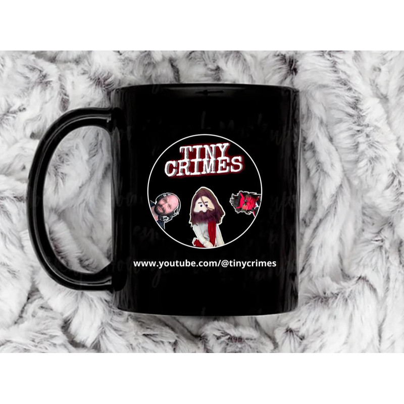 Tiny Crimes YouTube Logo Coffee Mug, 11 oz Ceramic Mug