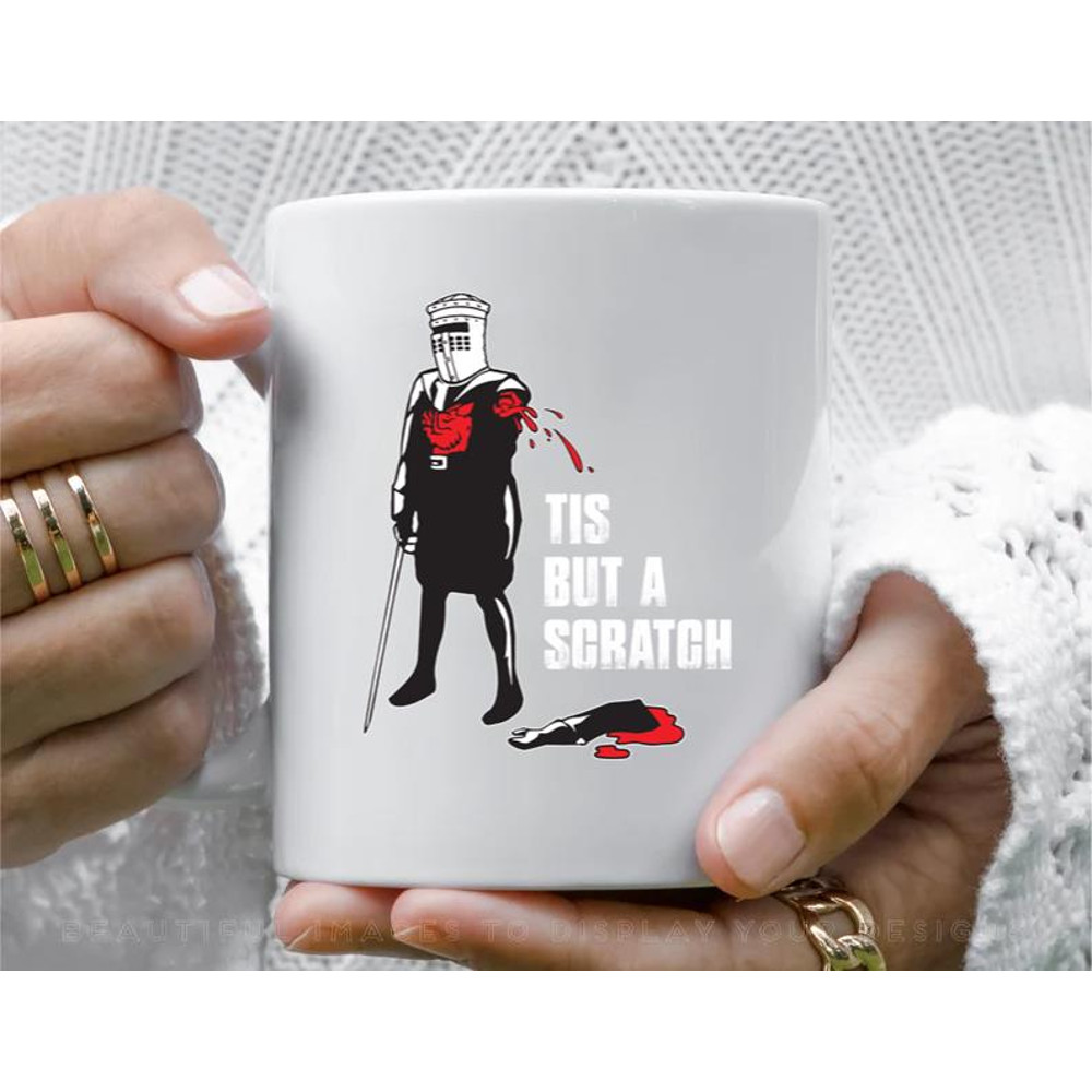 Tis But A Scratch The Holy Grail Coffee Mug, 11 oz Ceramic Mug_1