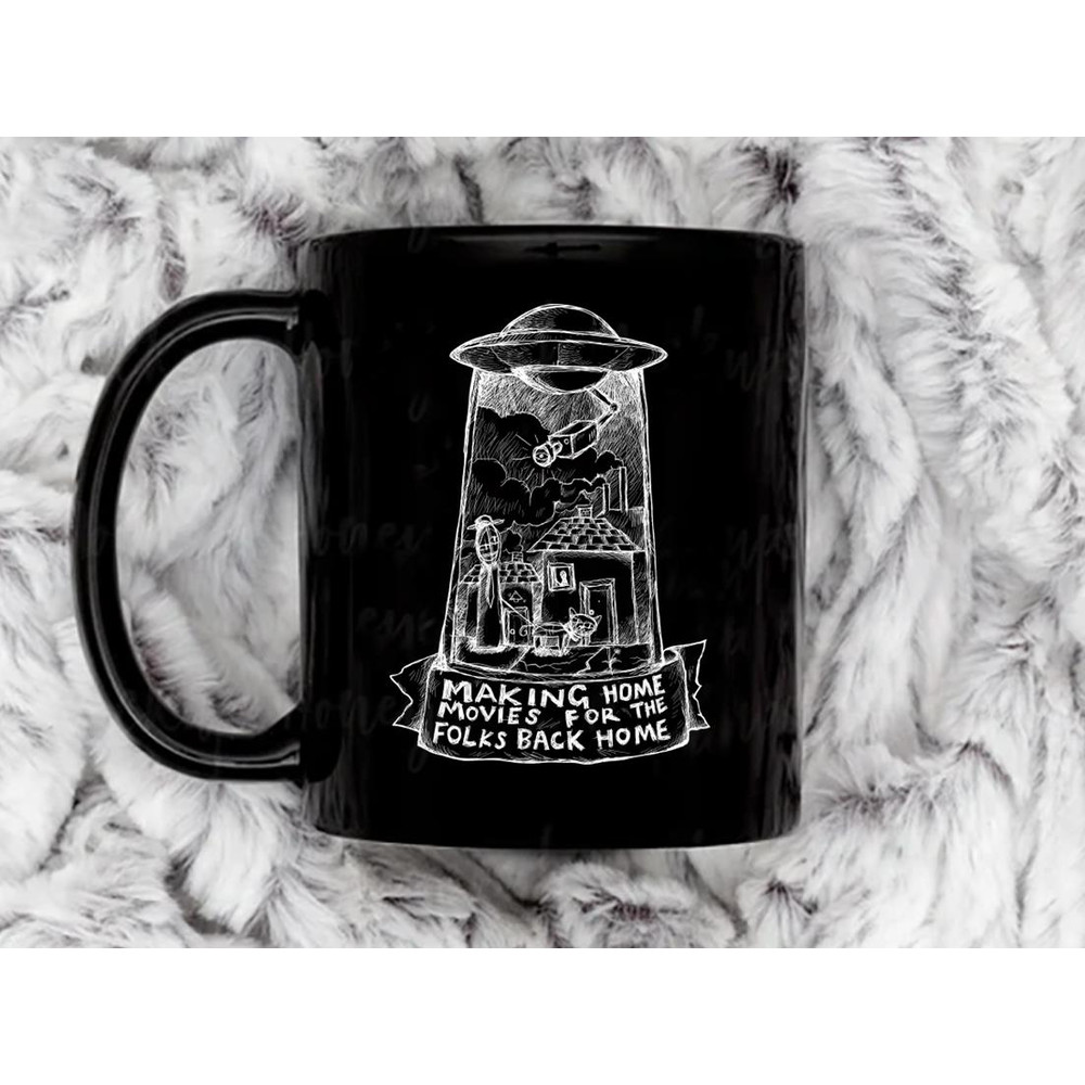 Subterranean Homesick Alien Radiohead Illustrated lyrics Inverted. Coffee Mug, 11 oz Ceramic Mug