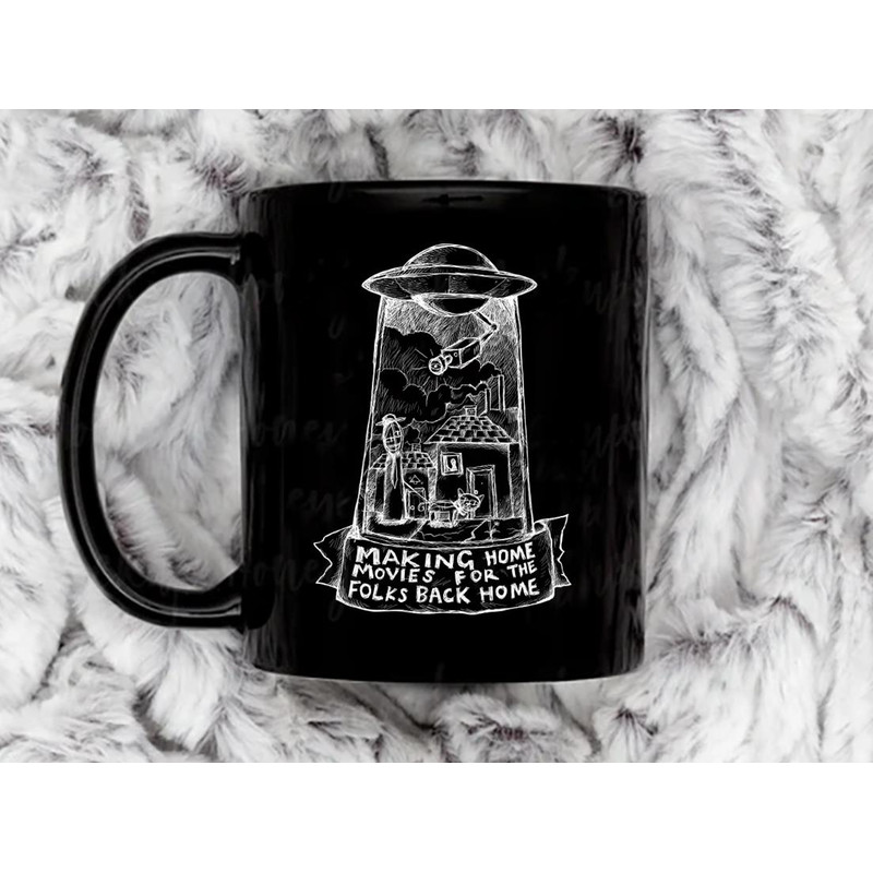 Subterranean Homesick Alien Radiohead Illustrated lyrics Inverted. Coffee Mug, 11 oz Ceramic Mug