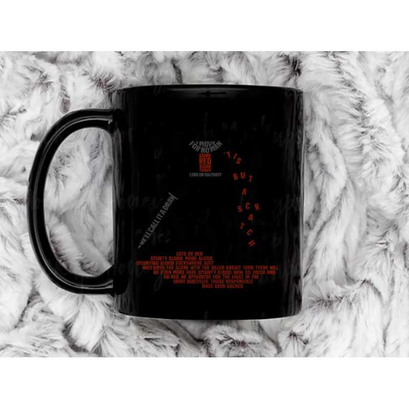 Tis But Some Text Coffee Mug, 11 oz Ceramic Mug