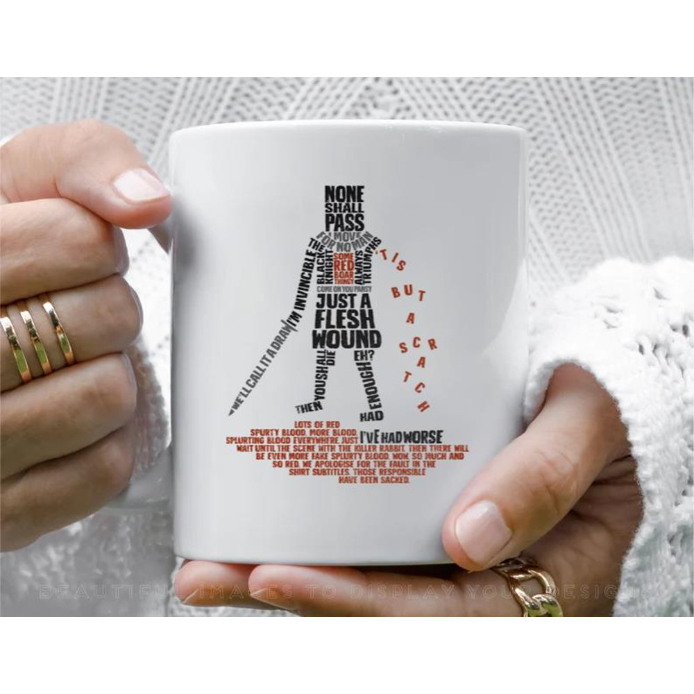 Tis But Some Text Coffee Mug, 11 oz Ceramic Mug_1