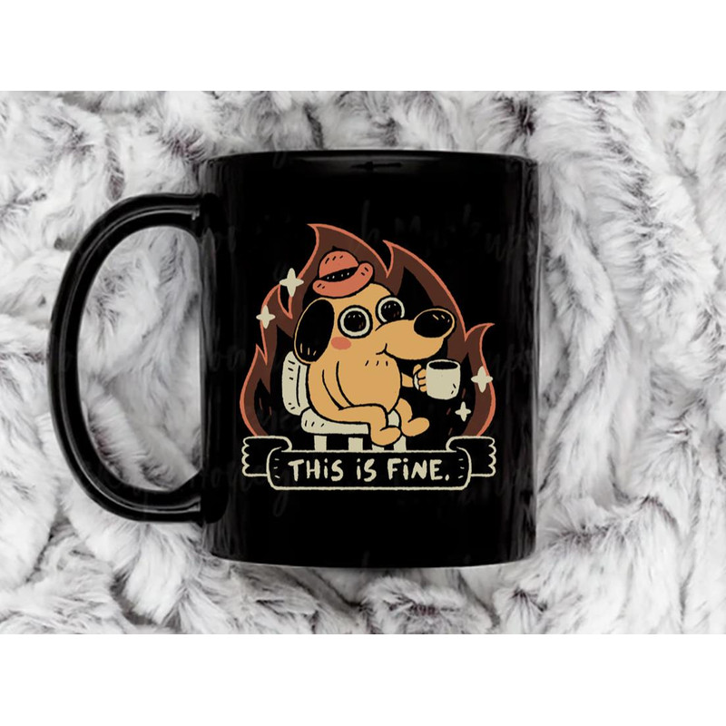 This is Fine 5 Coffee Mug, 11 oz Ceramic Mug