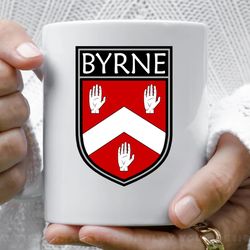 irish clan crest byrne11 oz ceramic mug, coffee mug, tea mug
