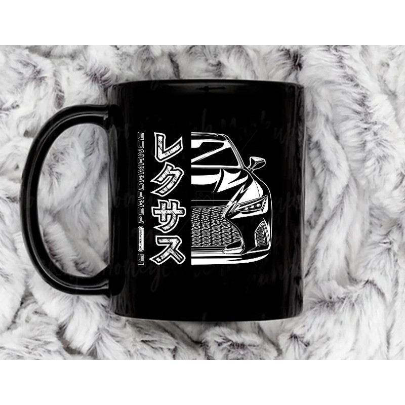 IS F Sport Performance White Print11 oz Ceramic Mug, Coffee Mug, Tea Mug