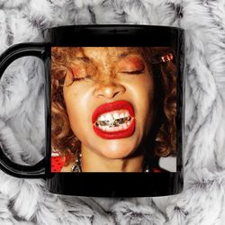 erykah badu11 oz ceramic mug, coffee mug, tea mug