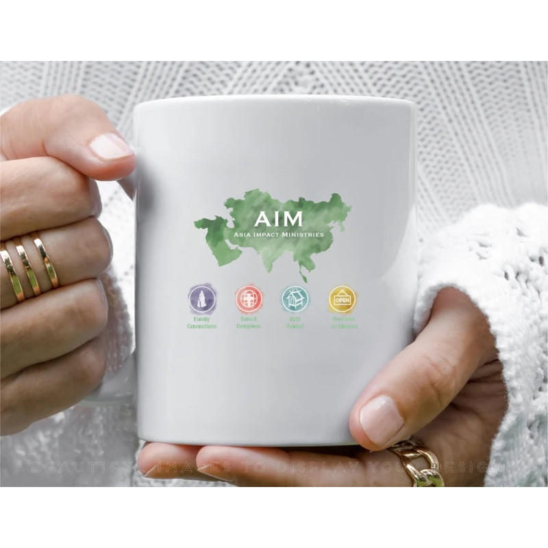 AIM11 oz Ceramic Mug, Coffee Mug, Tea Mug