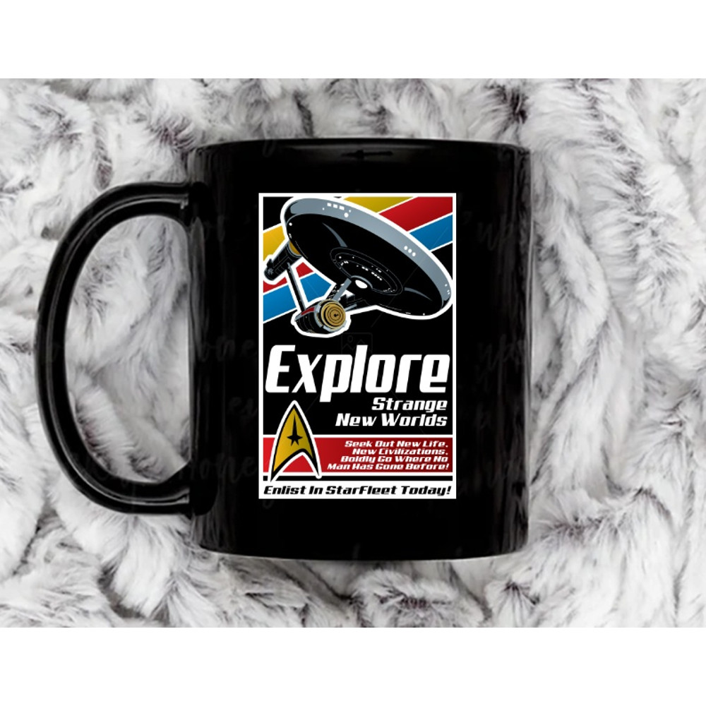 Explore New Worlds11 oz Ceramic Mug, Coffee Mug, Tea Mug