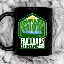 far lands national park pocket logo11 oz ceramic mug, coffee mug, tea mug