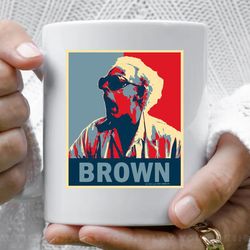 back to the future doc brown coffee mug, 11 oz ceramic mug
