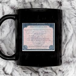 birth certificate of hip hop11 oz ceramic mug, coffee mug, tea mug
