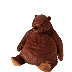 Bear Weighted Stuffed Animal Plush Doll Huge Cuddly Brown Teddy Bear for Home Decor Valentine's , 24/39 Inch