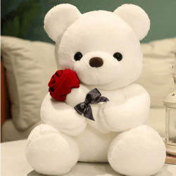 Clearance New Year Savings Valentine's Day Gift Plush toy Rose Bear Large Cuddly Doll Doll Girl Doll -A