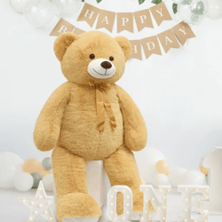 MaoGoLan 51'' Big Teddy Bear Giant Stuffed Animal Plush Soft Toy-Tan
