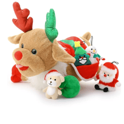 15.7" Christmas Elk Stuffed Animal Plush Toy Red-Elk