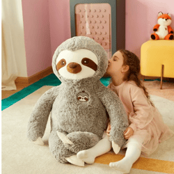 Giant Sloth Stuffed Animal Plush Toy,Large Jumbo 30" Gray Huge Cute Soft Toys- Sloth