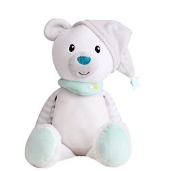 Cartoon Animal Stuffed Plush Doll Cute Soft Baby Soothing Toy with Music LED Bear