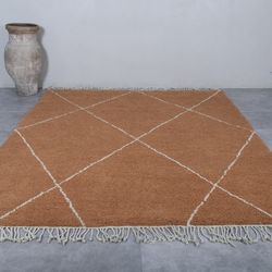 Hand knotted Moroccan rug - Beni ourain rug - Living room rug - Berber rug - Moroccan rug