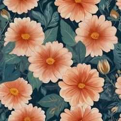 Floral pattern seamless gentle