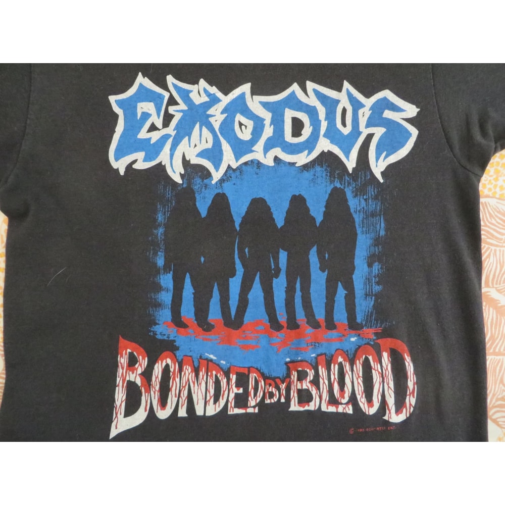EXODUS 1985 tour SHIRT Short Sleeve Cotton Black All Size T-Shirt.png