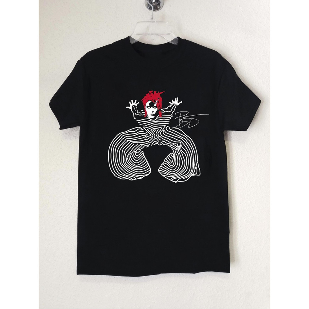 New David Bowie Basic Gift For Fan Black S-2345XL Unisex T-shirt.png