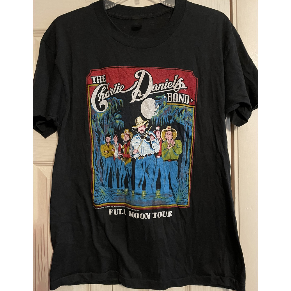 VTG Full Moon Tour Charlie Daniels Band Shirt Classic Black Unisex.png