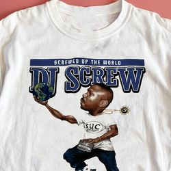 dj screw hip hop short sleeve gift for fan white unisex t-shirt