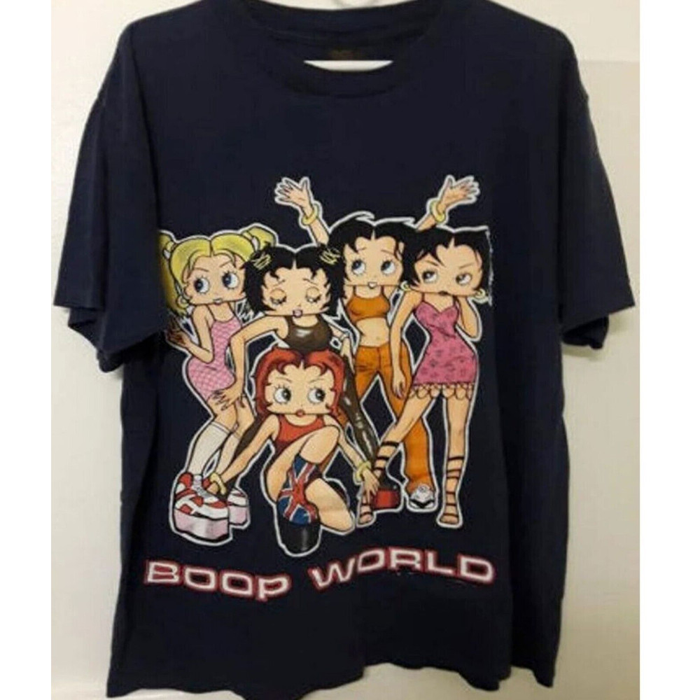 Vintage 1998 Betty Boop Spice Girls Boop World Spice World Parody T Shirt.jpg
