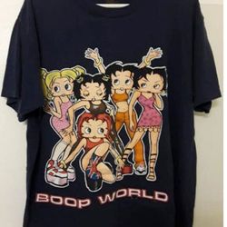 vintage 1998 betty boop spice girls boop world spice world parody t shirt