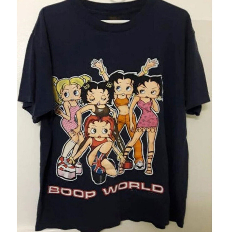 Vintage 1998 Betty Boop Spice Girls Boop World Spice World Parody T Shirt.jpg