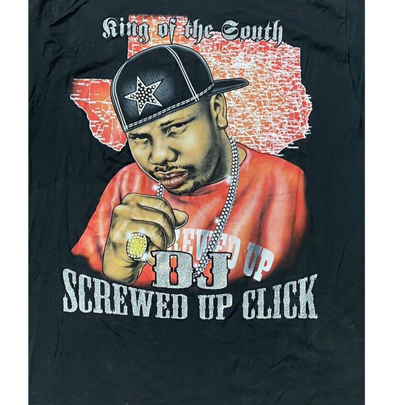Inspired DJ SCREW Screwed Up Click King Of The South Bling All Size Shirt.jpg