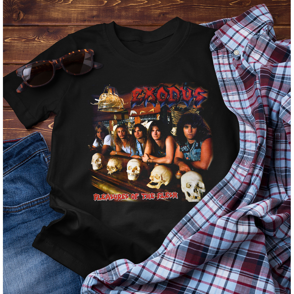 New Exodus Pleasures of the flesh Black Unisex S-234XL Shirt.png