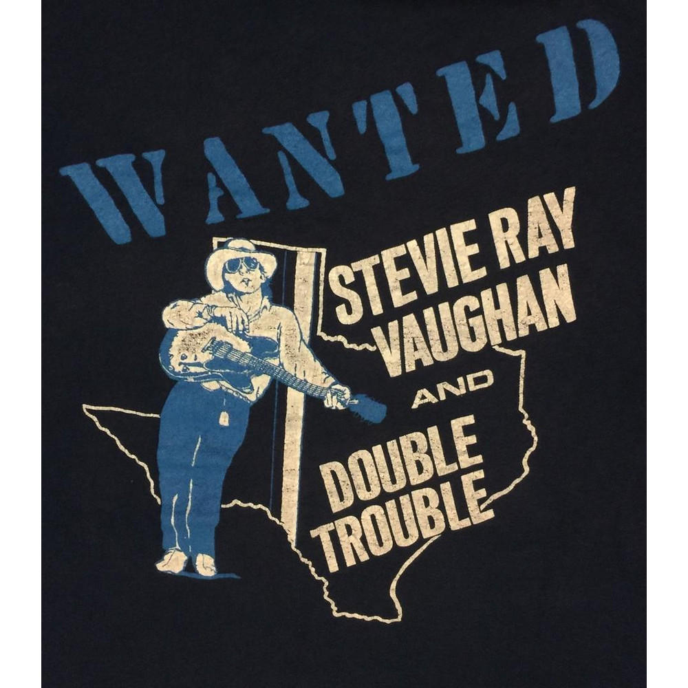 STEVIE RAY VAUGHAN Wanted Short Sleeve Shirt Black Unisex.jpg