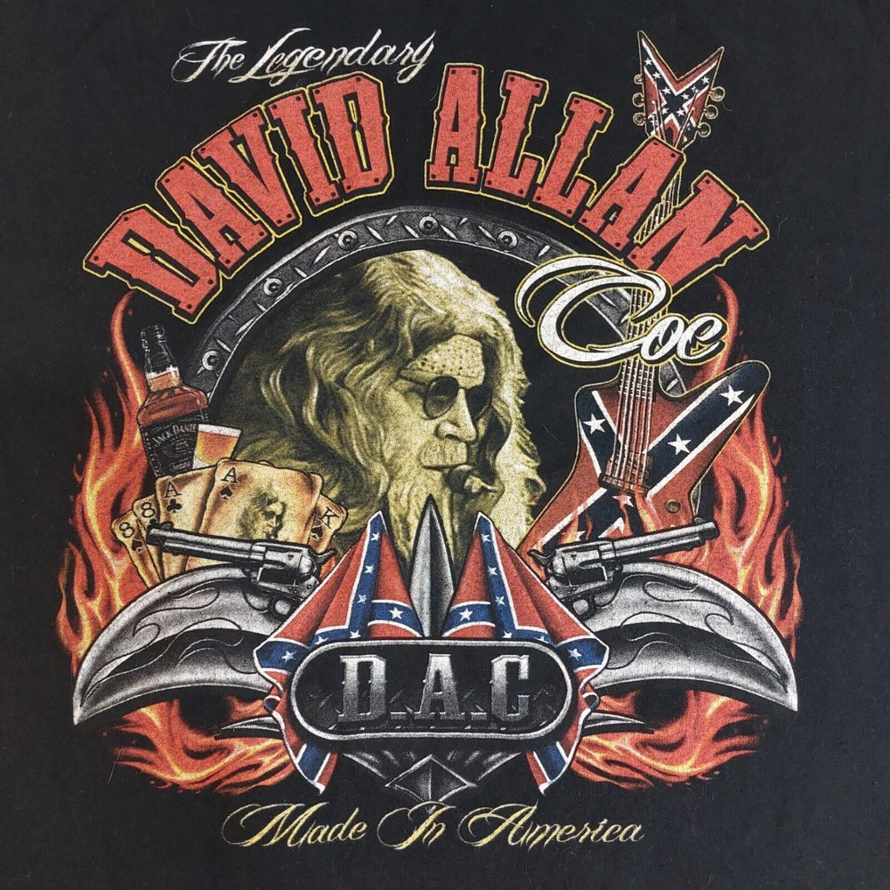 The Legendary David Allan Coe Shirt Short Sleeve Black Unisex.jpg