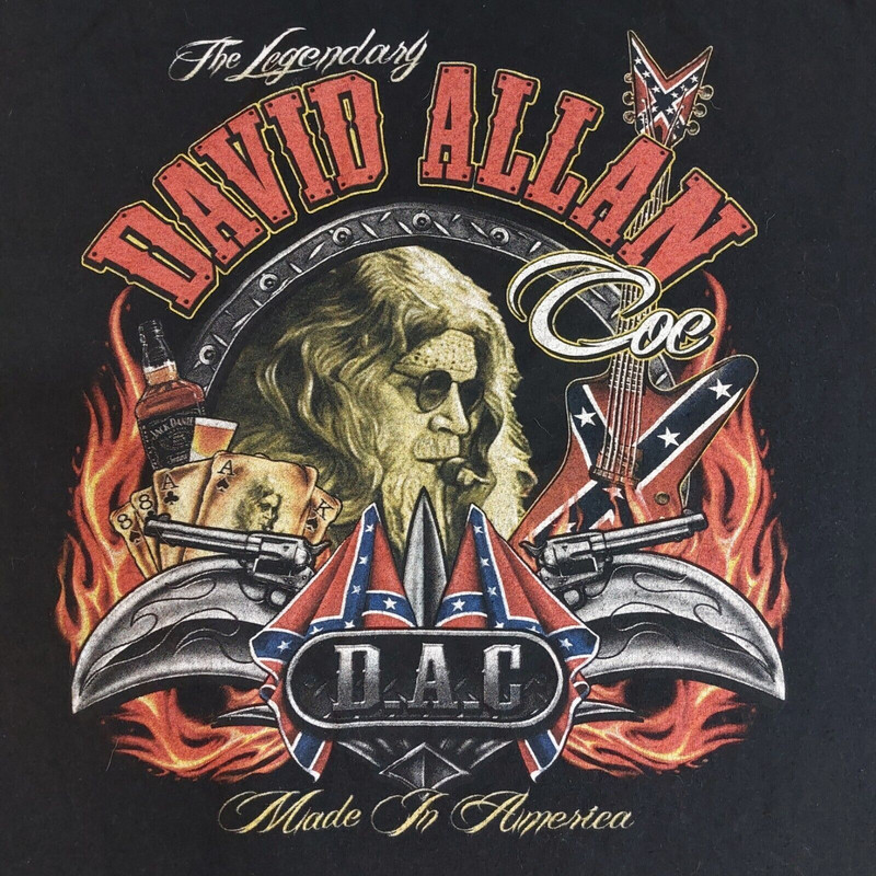 The Legendary David Allan Coe Shirt Short Sleeve Black Unisex.jpg