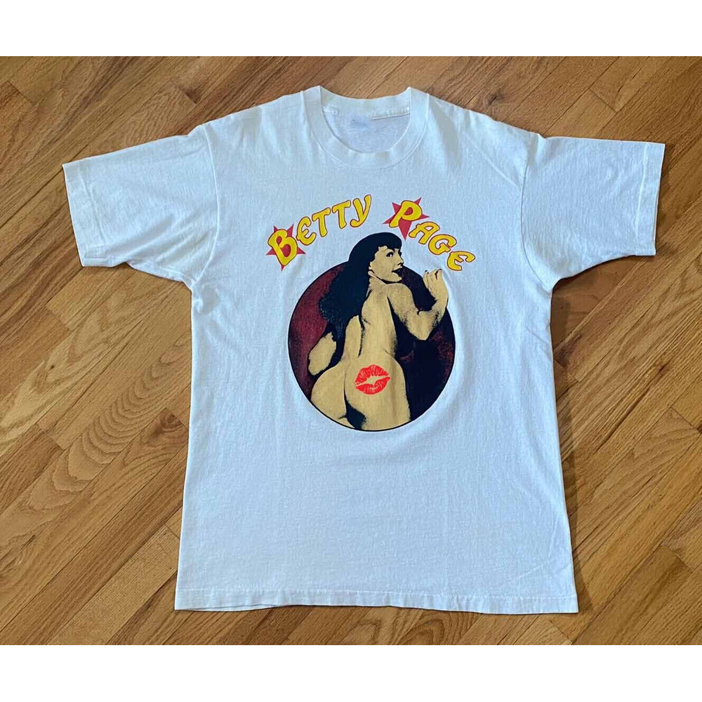 Vintage 1998 Bettie Page Spanky time Shirt Classic White Unisex.jpg