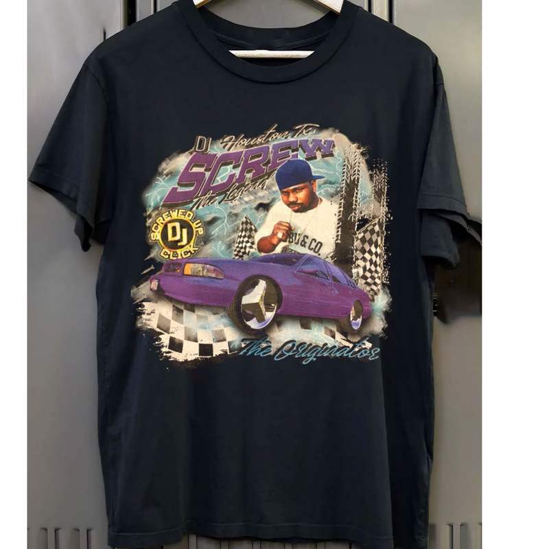 DJ Screw Screwed Up Click Short Sleeve Black All Size Gift T-Shirt.jpg
