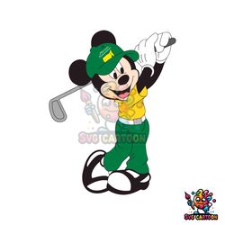 funny the masters golf mickey mouse svg